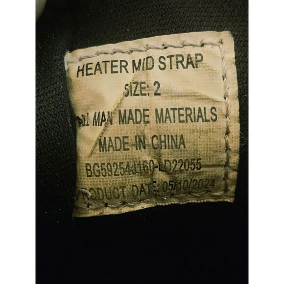 Riddell Heater Mid Strap Football Cleat Black White Kids Youth Size 2 - Picture 14 of 14